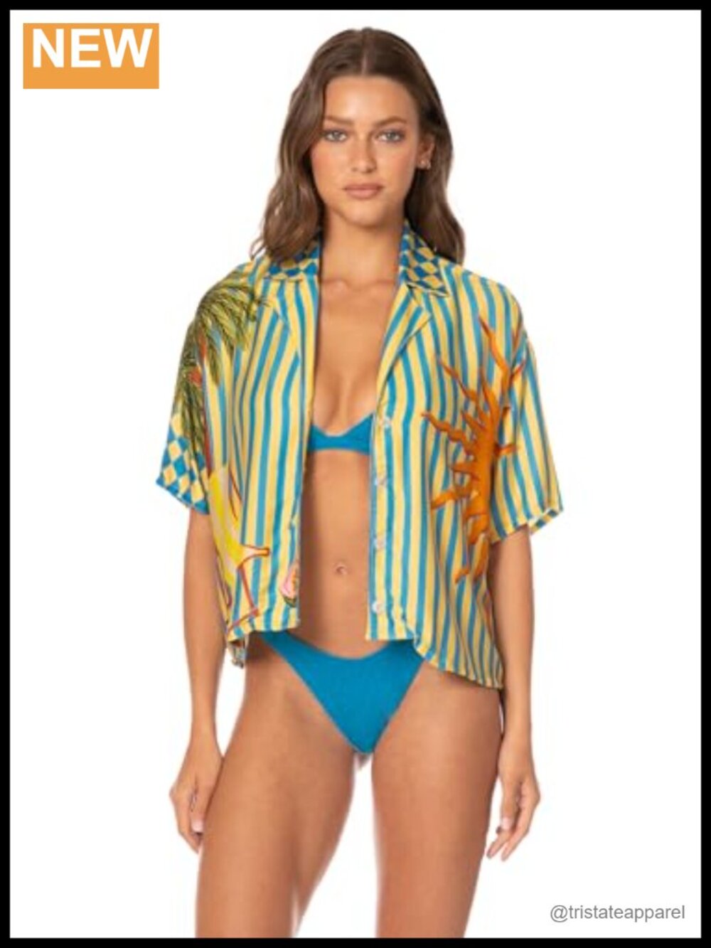 Women's Viscose Button-Up Cover-Up Shirt